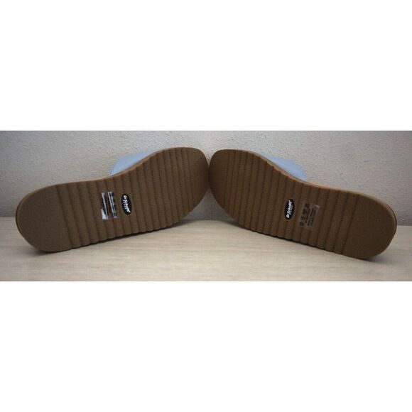 Dr. Scholl's Women's Sz 7M Summer Blue Island Icon Buckle Slide Sandals SIB - Picture 3 of 11